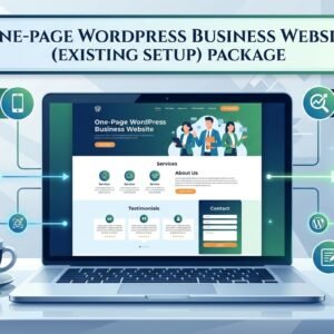 One-Page WordPress Business Website (Existing Setup) Package 2026