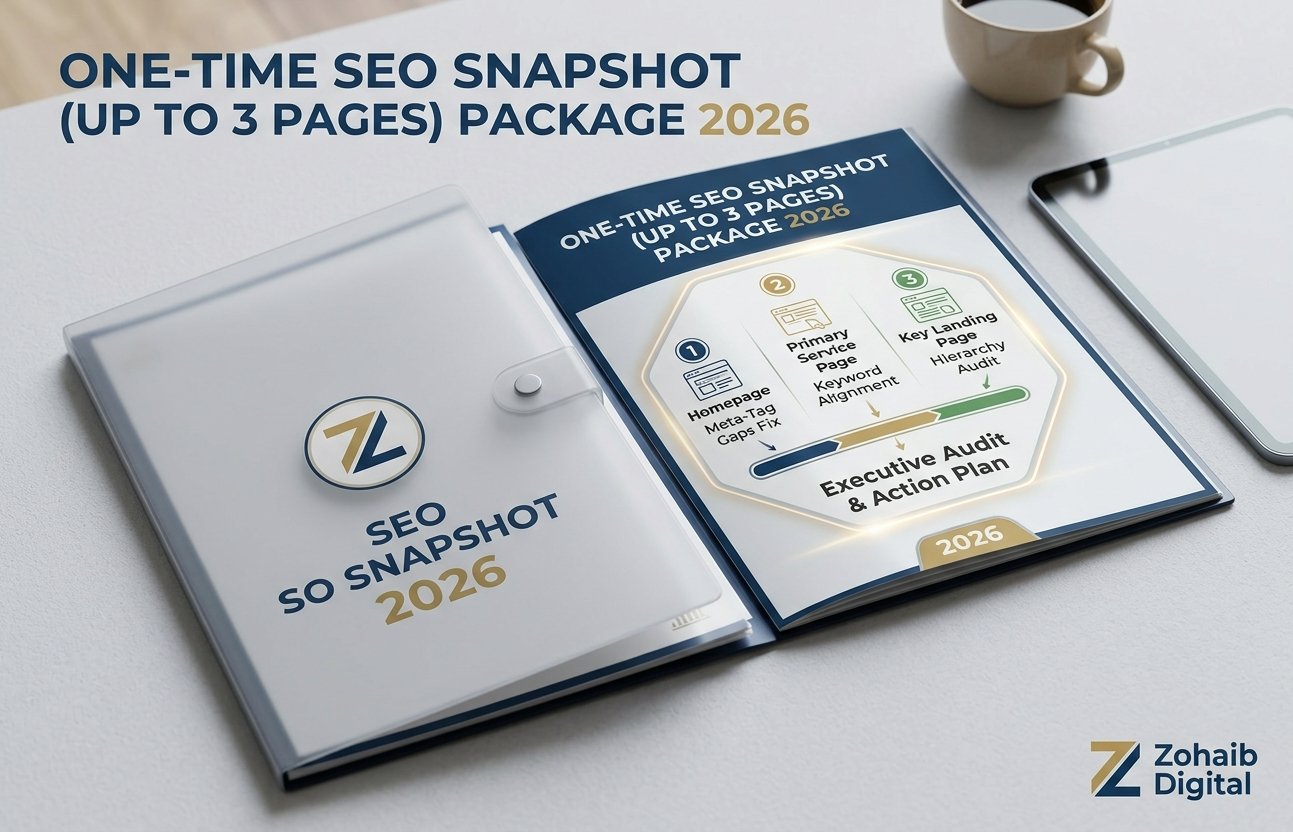 One-Time SEO Snapshot (Up to 3 Pages) Package 2026 1 One-Time SEO Snapshot (Up to 3 Pages) Package 2026