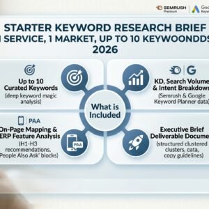 Starter Keyword Research Brief (1 Service, 1 Market, Up to 10 Keywords) 2026